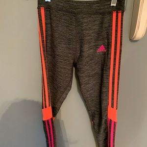 Children’s (girls) gray Addias  leggings